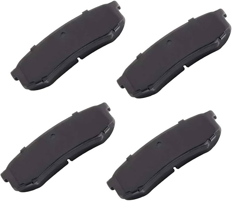Juego de 4 pastillas de freno trasero ceramica D606C