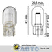 Bombillo Flosser 12V T20 2 Contactos Todo Vidrio