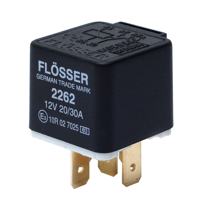 Flosser Mini Relé 12V 20/30A 5 Terminales, 87/87