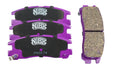 Juego de 4 pastillas de freno trasero