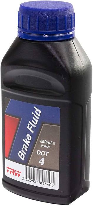 Líquido de freno TRW DOT4 Pinta 250ml. Tapa Roja